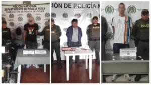 19 personas fueron capturadas el fin de semana en el Huila