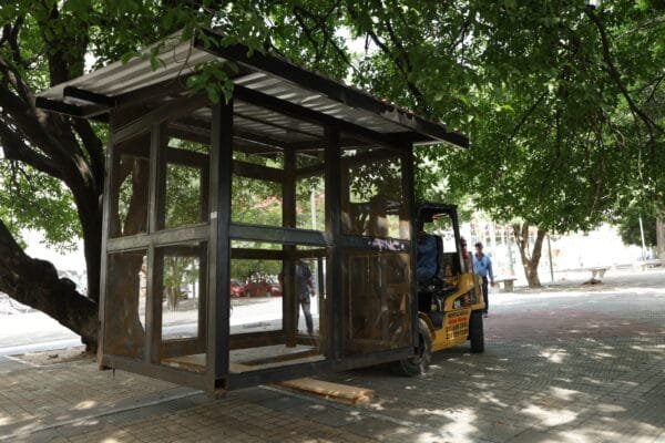 Alcaldía de Neiva retiró módulos ubicados sobre el pasaje peatonal ‘José Eustasio Rivera’