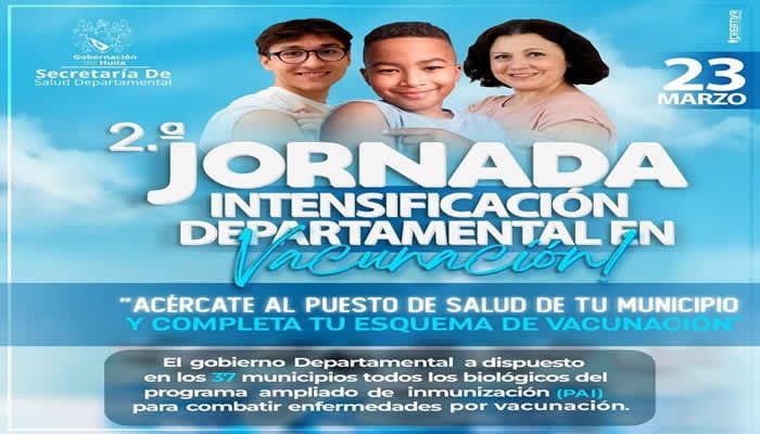 Hoy sábado 23 de marzo, segunda jornada de vacunación