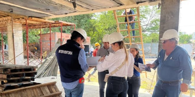 Alcaldía de Neiva acompañó visita de inspección para conocer el estado de la obra del colegio Cacique Pigoanza
