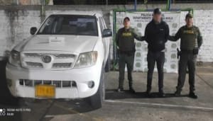 Capturado por el hurto de una camioneta en Pitalito