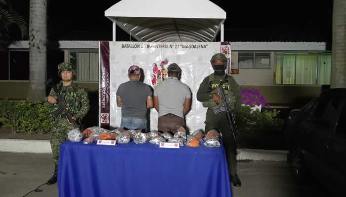 Capturadas dos personas transportando 5040 estopines ineléctricos