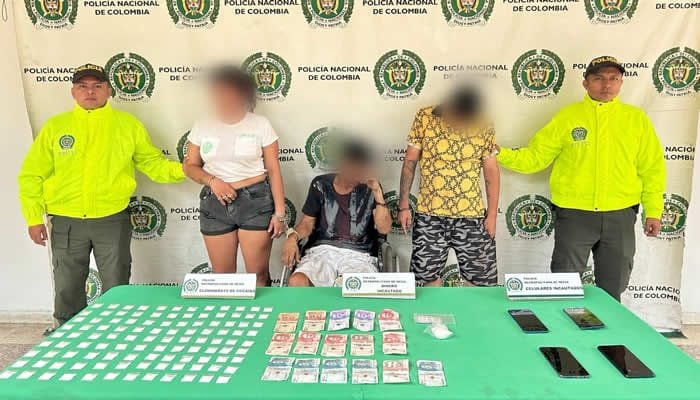 Capturadas tres personas que al parecer se dedicaban a la venta de estupefacientes en Neiva