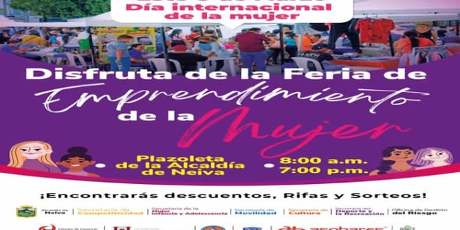 Este viernes gran feria de emprendimiento de la ‘Mujer Neivana’