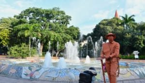 Fuente del Parque Santander se recupera gracias al trabajo de la alcaldía de Neiva