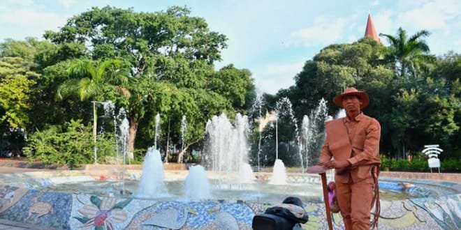 Fuente del Parque Santander se recupera gracias al trabajo de la alcaldía de Neiva