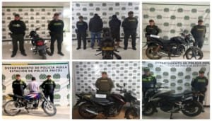 La Policía del Huila ha recuperado 170 motos hurtadas en los primeros 70 días del año