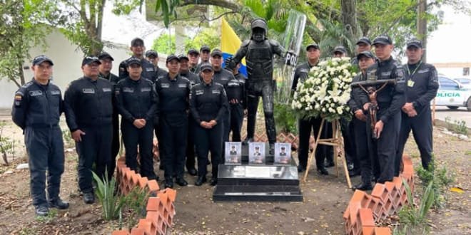 Neiva rindió un sentido y significativo homenaje, a héroes del Grupo de Diálogo Mantenimiento del Orden