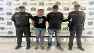 Pareja fue capturada por el hurto de un celular bajo la modalidad de «raponazo», en Pitalito