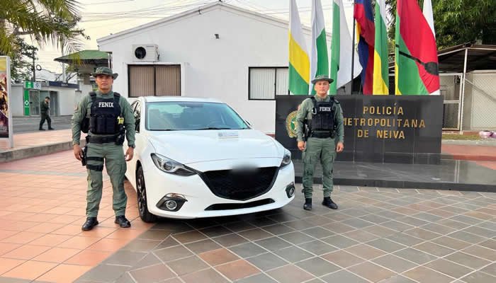 Policía de Neiva de frente contra el hurto de automotores