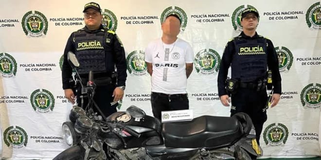 Policía de Neiva logró la captura de un sujeto y la recuperación de una motocicleta hurtada