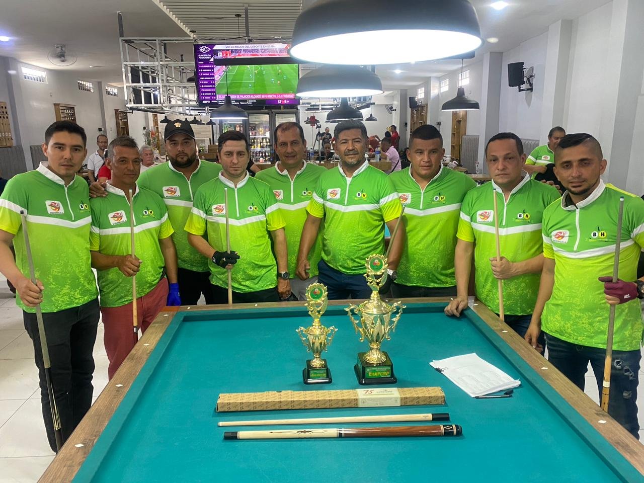 Cumplido campeonato departamental de billar