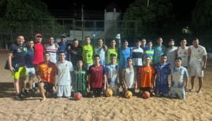 Fútbol playa huilense comenzó sus trabajos
