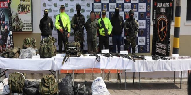 Policía y ejército, logran abatir dos integrantes del Frente Darío Gutiérrez de las FARC.