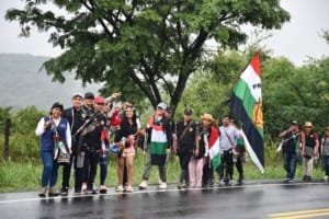 Minga indígena en Hobo