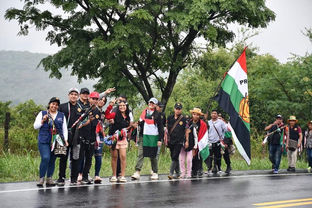 Minga indígena en Hobo
