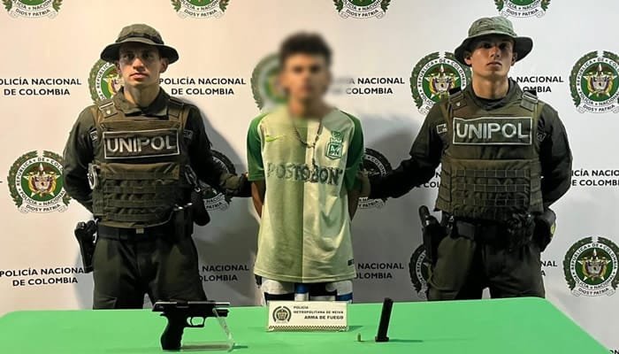 Detenido joven con arma de fuego