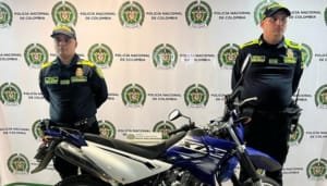 Recuperada motocicleta hurtada en el barrio Olaya Herrera