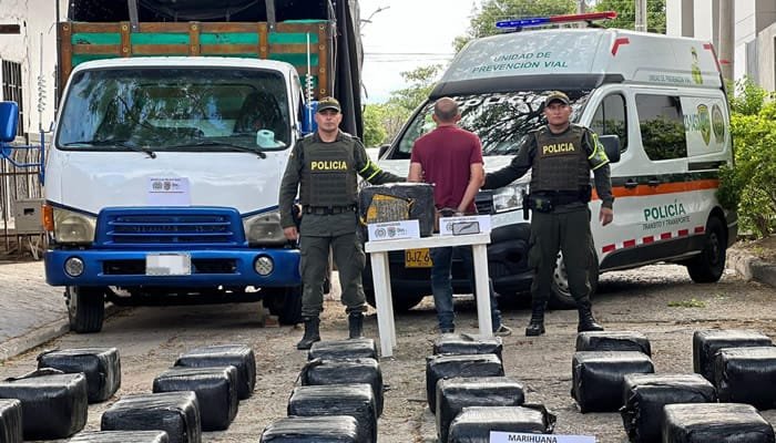 Un detenido en la vía Neiva – Aipe con marihuana en su poder