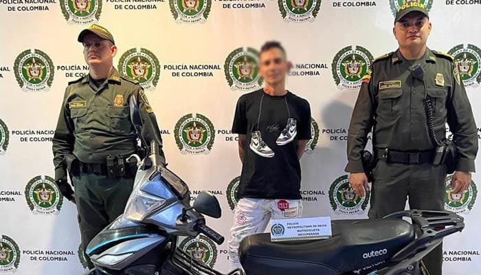Detenido un individuo por hurto de motocicleta