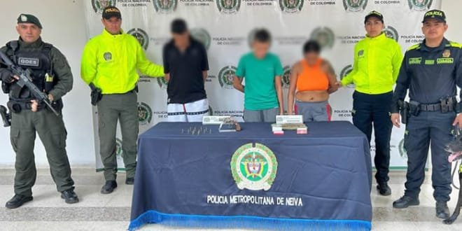 Tres personas detenidas en la Comuna Uno de Neiva