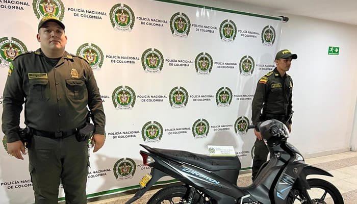 Recuperada motocicleta robada