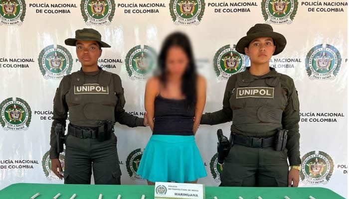 Capturada mujer con marihuana