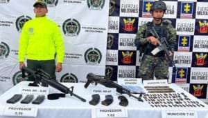 Hallado deposito de armas en frontera con el Tolima