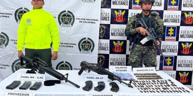 Hallado deposito de armas en frontera con el Tolima