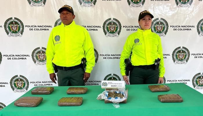 Incautación de droga en zona rural de Neiva