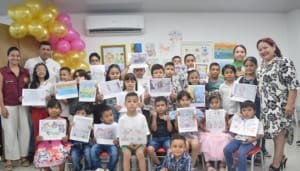 Cumplido concurso de dibujo infantil en Neiva