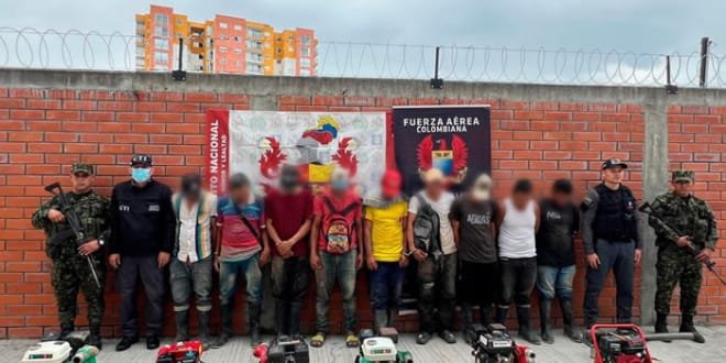 Capturados por minería ilegal