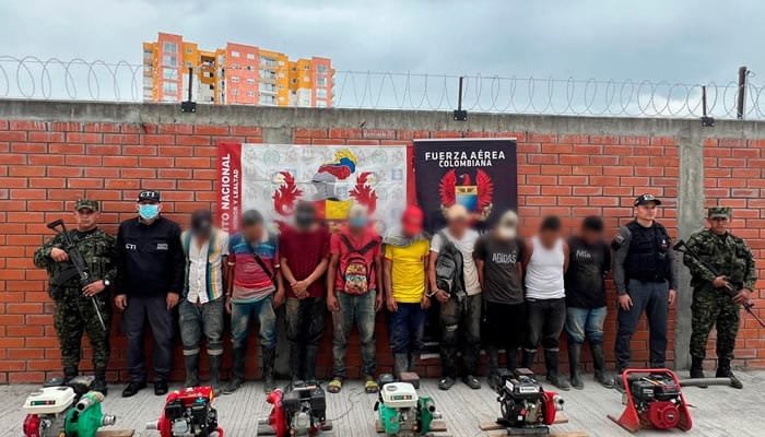 Capturados por minería ilegal