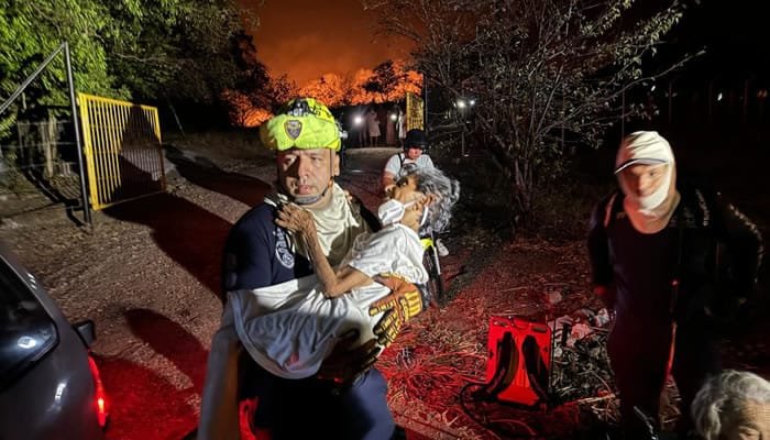 Incendio en la salida norte de Neiva