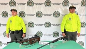 Decomisadas armas de fuego en Aipe