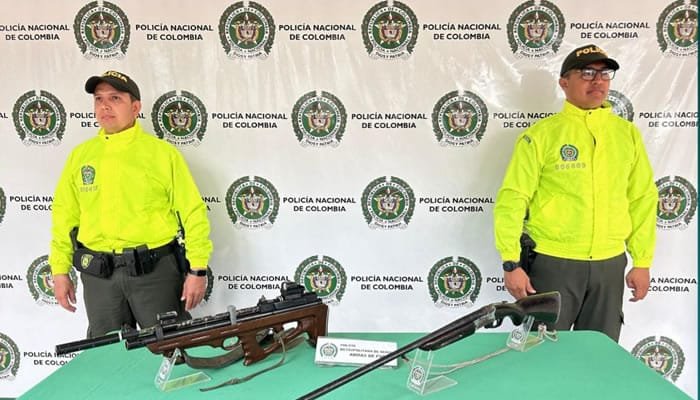 Decomisadas armas de fuego en Aipe