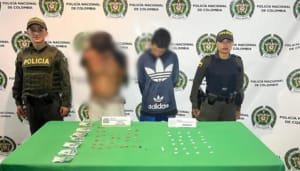 Capturados dos individuos acusados por expendio de drogas