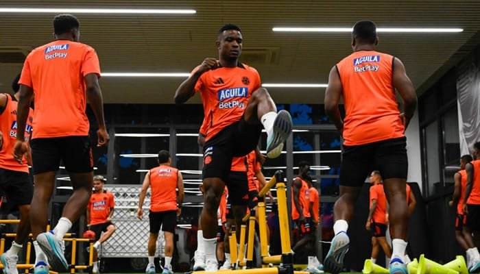 Colombia y su nueva sesión antes del partido con Chile