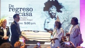 Piezas kogui que estaban en Alemania retornaron a Colombia