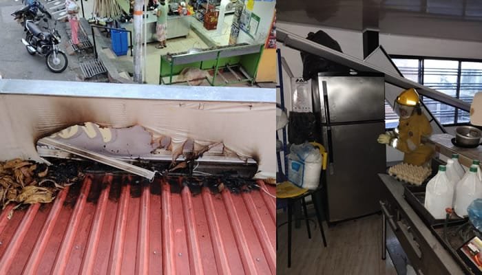 Controlado incendio en el barrio Monserrate