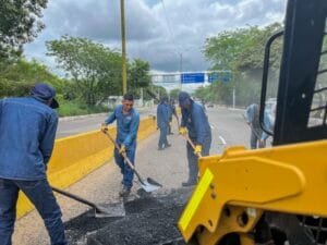 Gran jornada de intervención de malla vial en Neiva
