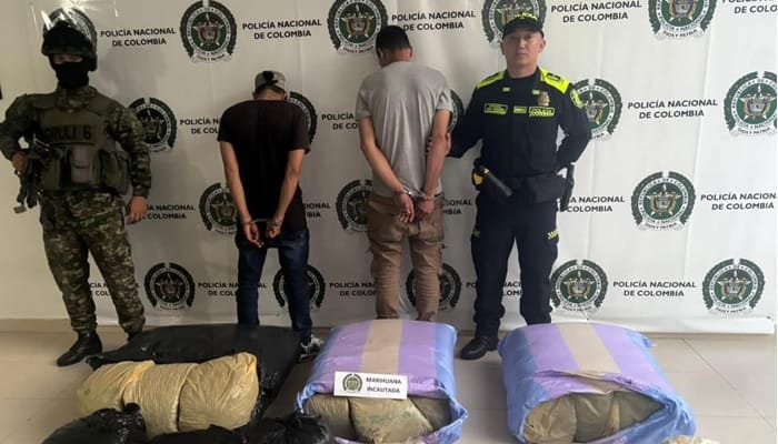 Más de 80 kilos de marihuana, incautados en el occidente del Huila