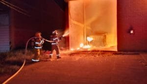Incendio en bodega de Pitalito