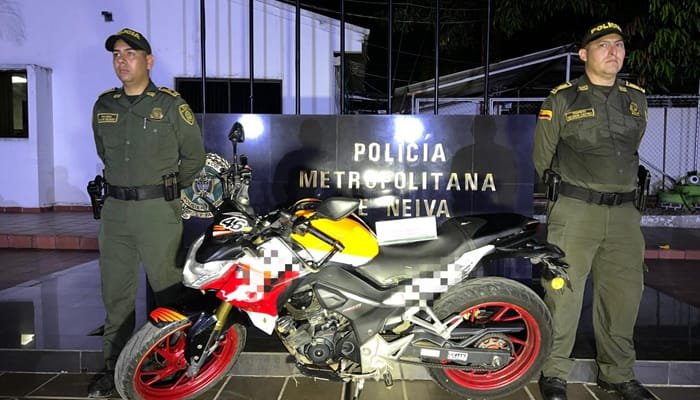 Moto recuperada en la Comuna Dos