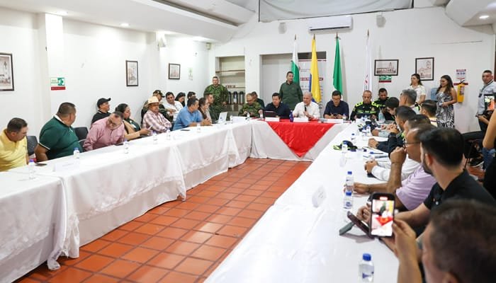 Reunión de seguridad en Pitalito