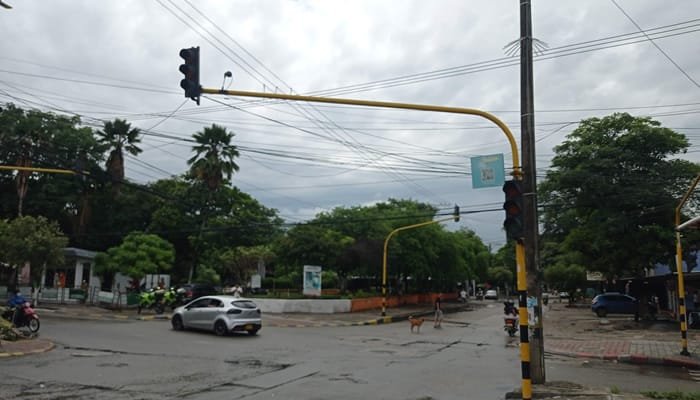 Semáforos de Timanco, sin servicio