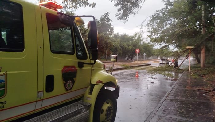 Madrugada de emergencias en Neiva por lluvias