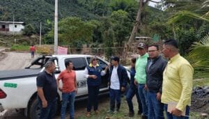 Supervisando afectaciones de creciente en San Agustín