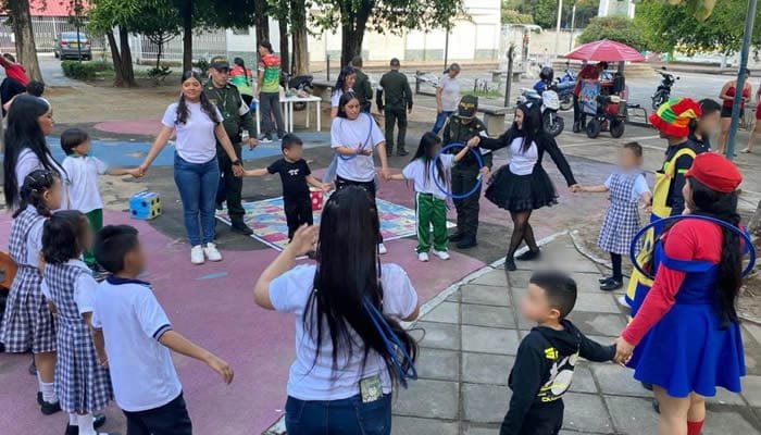 Policía Metropolitana y su jornada para los niños