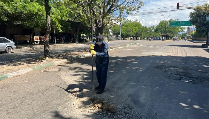 Carrera 16, en obras